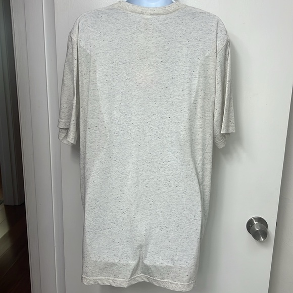 132.Short Sleeve T-Shirt with 3 animal print Shamrocks w/ “lucky girl vibes” XL - Picture 3 of 6